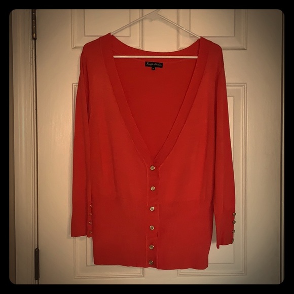 Barely Worn Peach Button Detail Cardigan - Picture 1 of 6